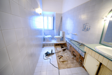 bathroom tiling